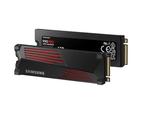 SAMSUNG MZ-V9P1T0CW 990 PRO 1 TB NVMe SSD W/Heatsink - Read Speed up to 7450 MB/s, 
Write Speed to up 6900 MB/s, Random Read up to 1200000 IOPS, 
Random Write up to 1550000 IOPS;PCIe 4.0 x4, NVMe 2.0;  V-Nand 3bit MLC; 
In-house controller; 1GB Low Power DDR4, 600TBW